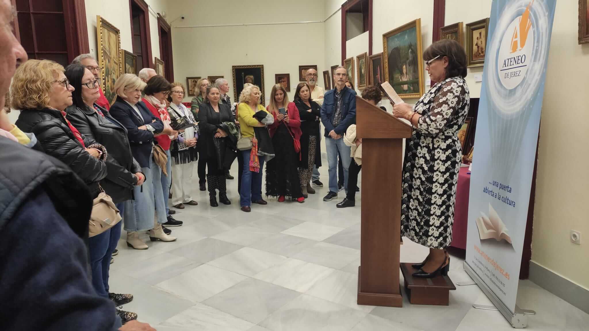 Inauguración de la exposición de cuadros del pintor Manuel Organvidez Carbellido