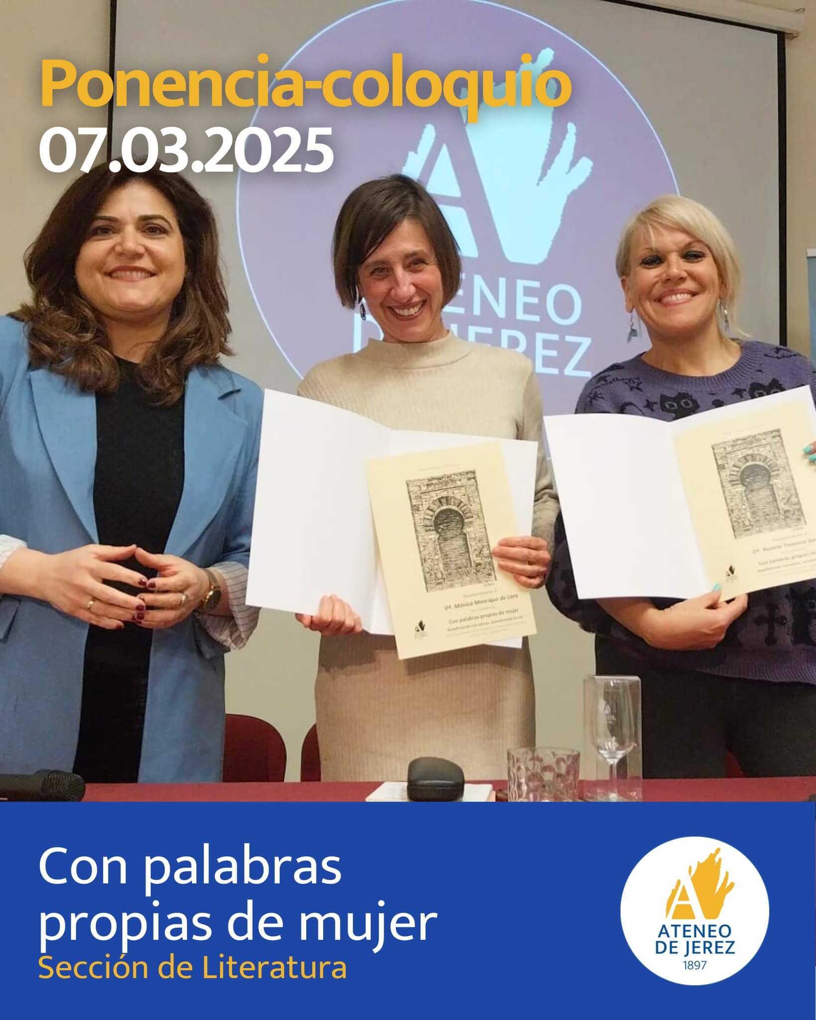 Conferencia “Con palabras propias de mujer. Redefiniendo narrativas, encontrando la voz”