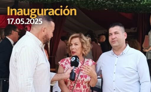 Visita de Onda Jerez Radiotelevisión a nuestra caseta de feria